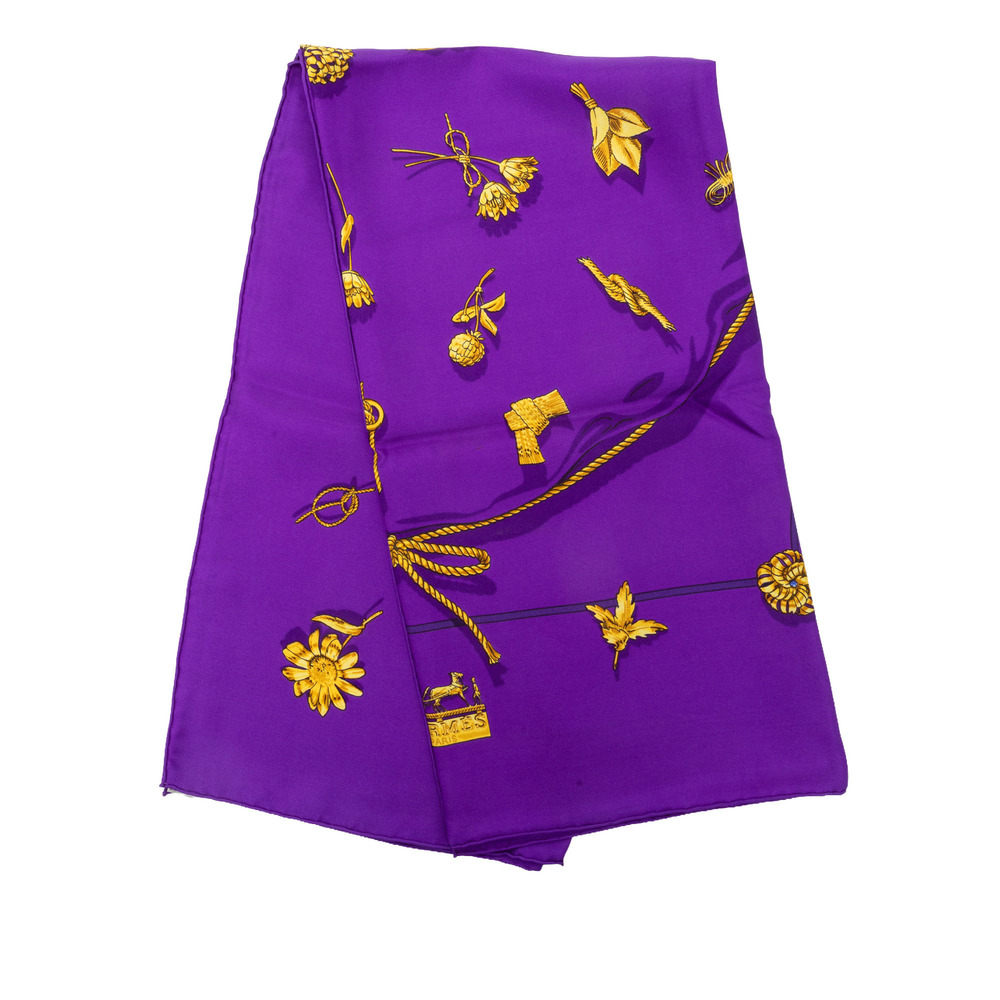 Pre-Loved Hermes Clips Silk Scarf 90